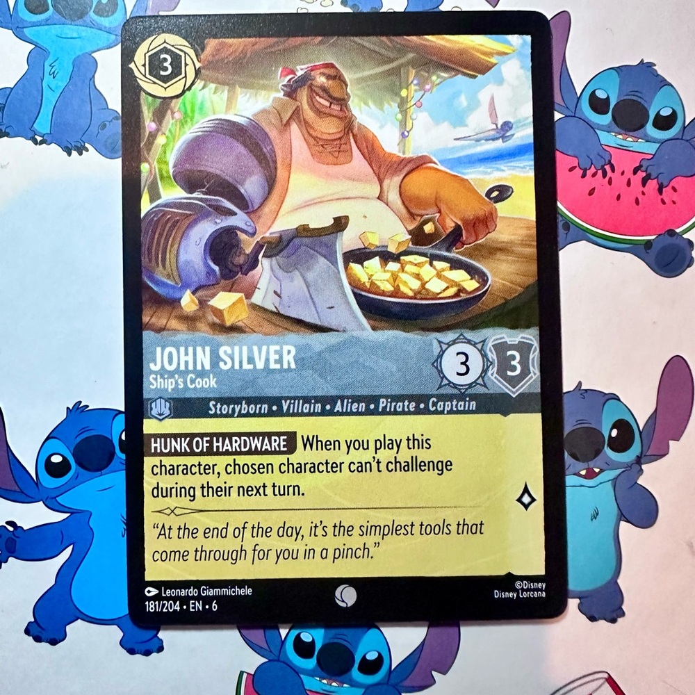 john silver 181/204 [treasure planet] - common — disney lorcana: azurite sea